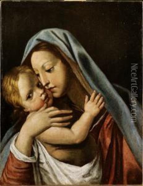 Madonna Con Bambino Oil Painting - Giuseppe Cesari