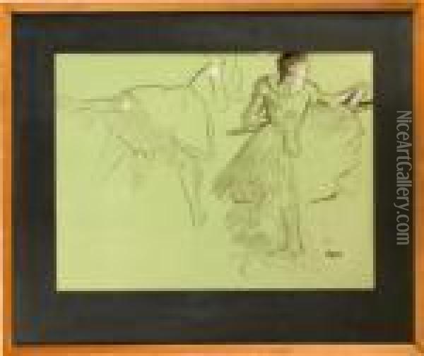 Dancers Oil Painting - Edgar Degas