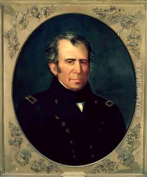 Portrait of General Zachary Taylor Oil Painting - Jesse Atwood
