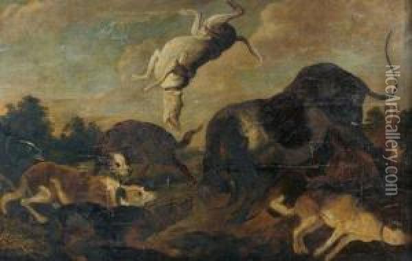 La Chasse A L'auroch Oil Painting - Paul de Vos