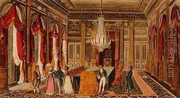 Tom Jerry and Logic visiting Carlton House Oil Painting - I. Robert and George Cruikshank