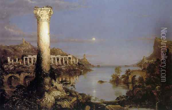 The Course of the Empire: Desolation Oil Painting - Thomas Cole