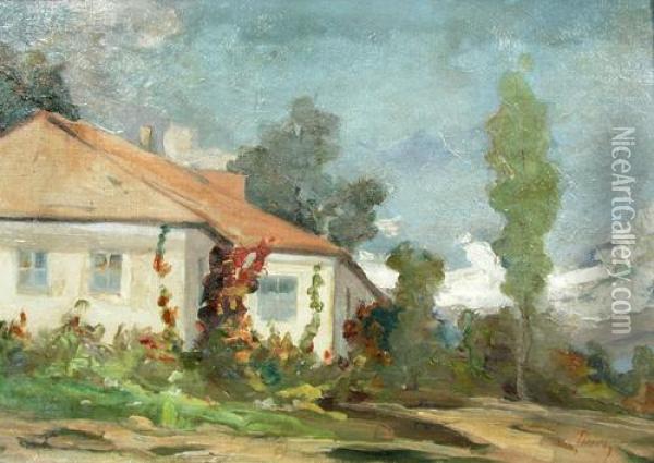 House Oil Painting - Nicolae Tincu