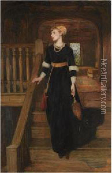 Amy Robsart Oil Painting - Sir William Quiller-Orchardson