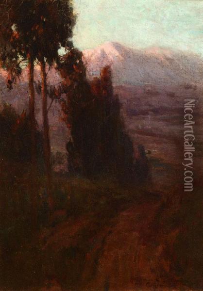 Twilight O'er The Valley Oil Painting - Benjamin Chambers Brown