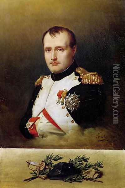 Portrait of Napoleon I 1769-1821 1812 Oil Painting - Charles Auguste Steuben