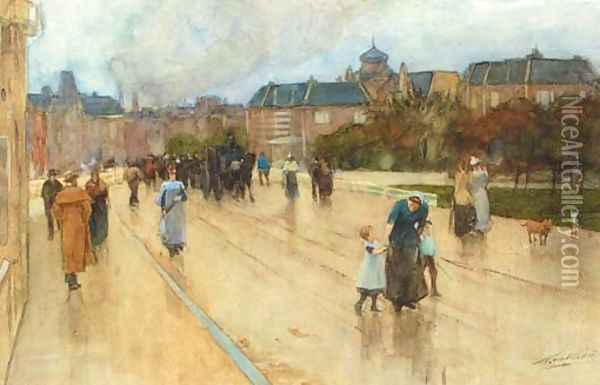An afternoon stroll Oil Painting - Nicolaas Van Der Waay