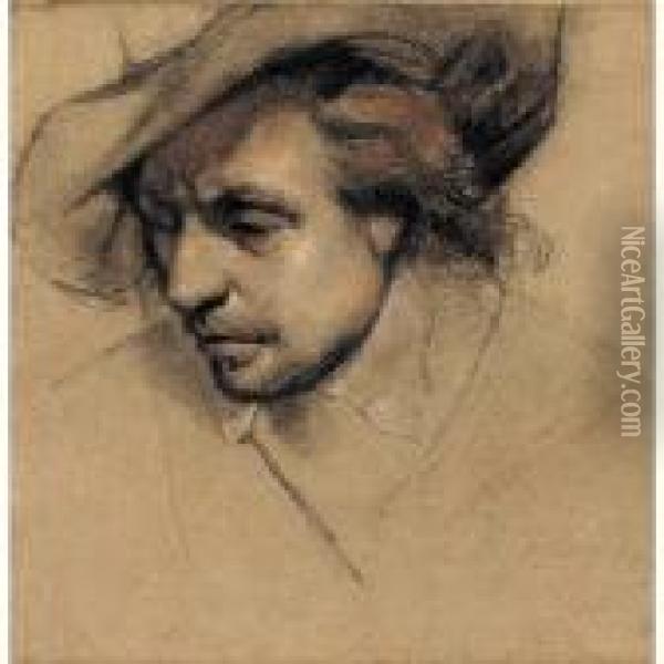 Study For The Head Of Oliver 
Cromwell For The Painting 