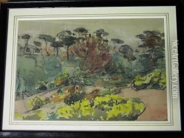 Spring, Hampstead Heath Oil Painting - Dugald Sutherland Mccoll