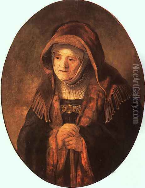 Rembrandt's Mother 1639 Oil Painting - Rembrandt Van Rijn