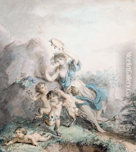 Arcadian Revels Oil Painting - Lady Diana Beauclerk