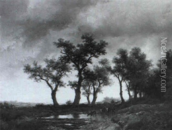Waldlandschaft Oil Painting - Remigius Adrianus van Haanen