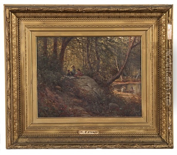Hudson River School Landscape Oil Painting - George Lafayette Clough