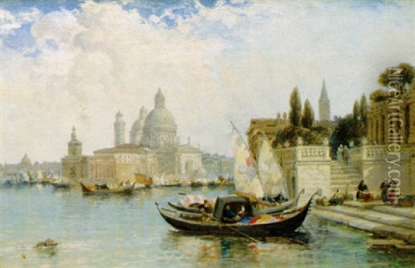 Venice Oil Painting - Arthur Joseph Meadows
