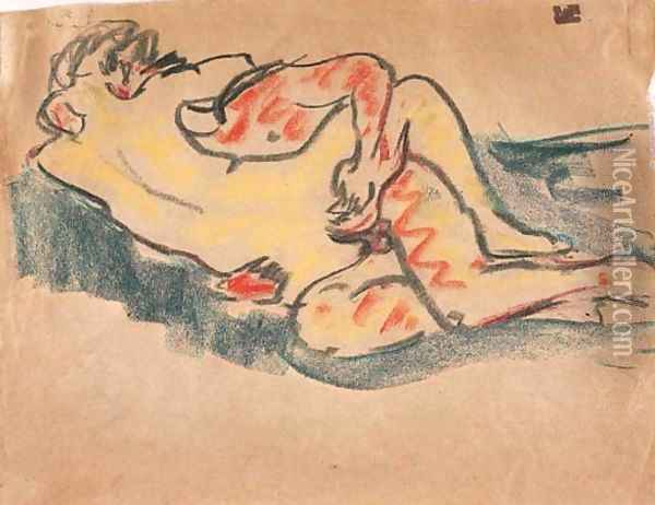 Liebespaar Oil Painting - Ernst Ludwig Kirchner