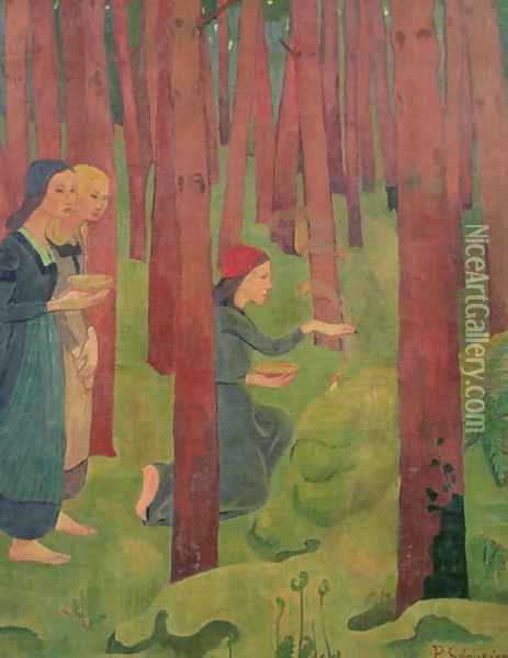 The Incantation, or The Holy Wood, 1891 Oil Painting - Paul Serusier