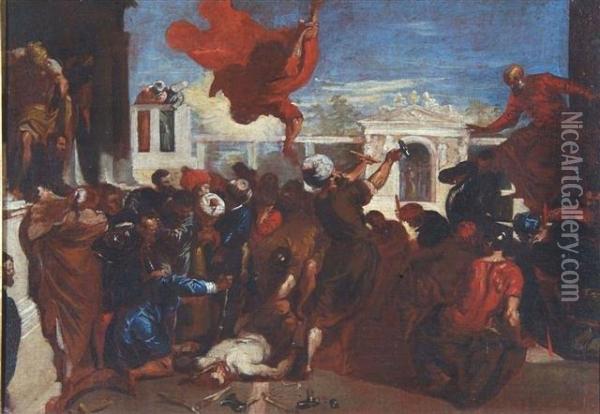 Miracle Of The Slave Oil Painting - Jacopo Robusti, II Tintoretto