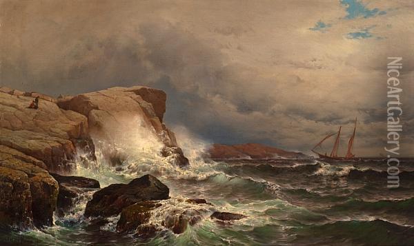 Star Island, Isle Of Shoals Oil Painting - Mauritz F. H. de Haas