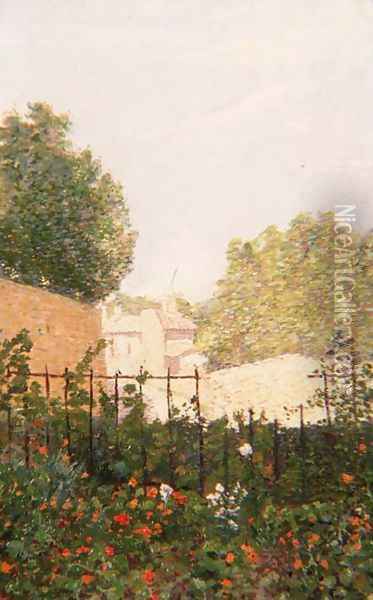 Walled Garden Oil Painting - Leon Pourtau