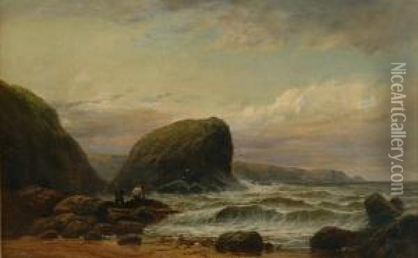 Gathering The Wreck Oil Painting - George Henry Jenkins