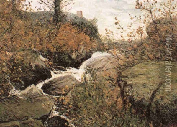 La Cascade De Saint-herbot Oil Painting - Maxime Maufra