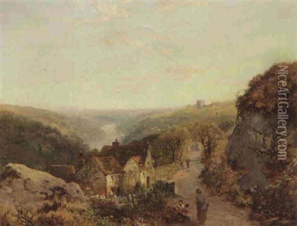 Near Alstonfield, Derbyshire Oil Painting - Edmund John Niemann