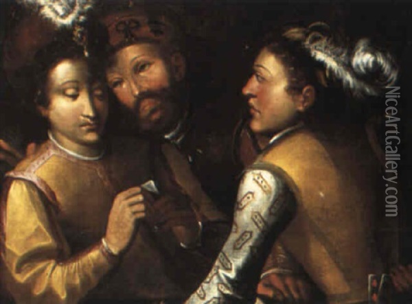 Card Players Oil Painting -  Caravaggio