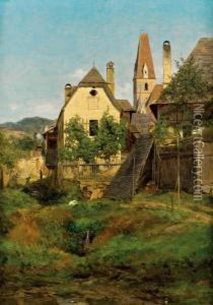 Motiv Aus Deutsch-altenburg Oil Painting - Leopold Munsch