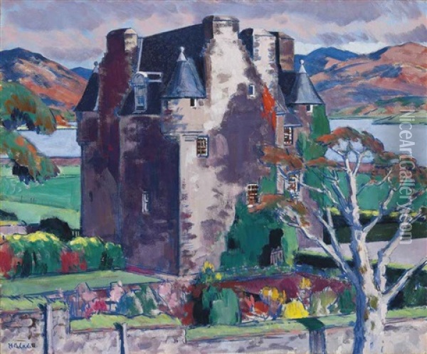 Barcaldine Castle, Argyll Oil Painting - Francis Campbell Boileau Cadell