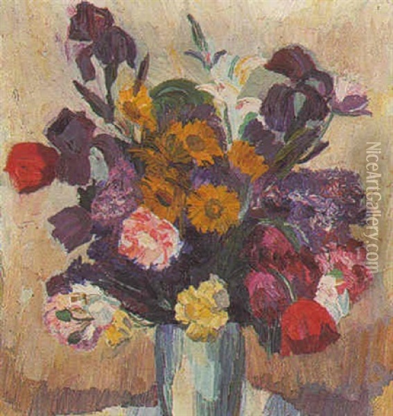 Blumenstraus 1 Oil Painting - Josse Goossens