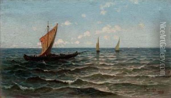 Marina - 1888 Oil Painting - Isodoro Farina