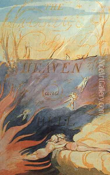 The Marriage of Heaven & Hell 1790-93 Oil Painting - William Blake