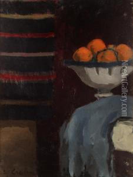 Stilleben Med Apelsiner Oil Painting - Hjalmar Grahn