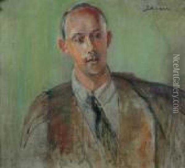 Portret Rafala - Syna Artysty Oil Painting - Jacek Malczewski