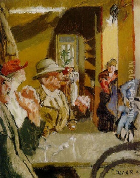 Vernet's, Dieppe Oil Painting - Walter Sickert