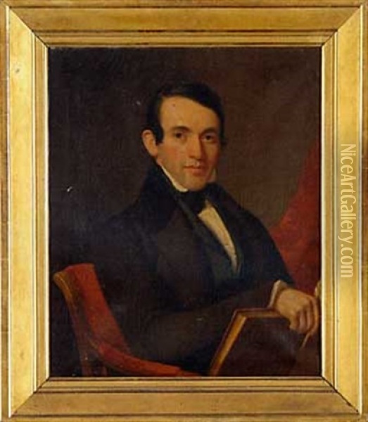 Portrait Of Jno. W. Gosh, Philadelphia Oil Painting - George F. Francis