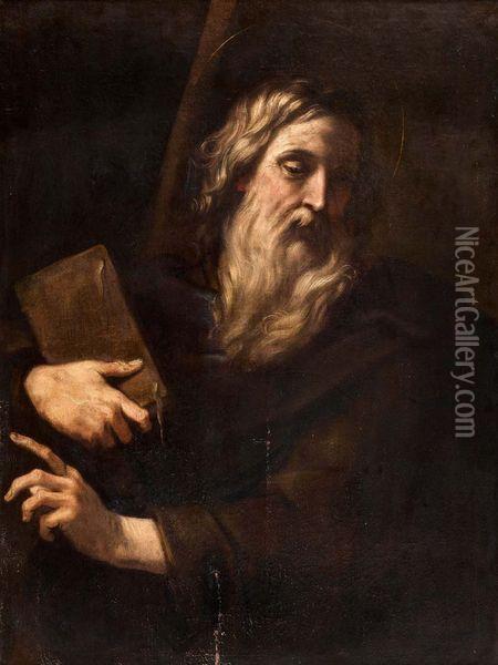 Saint Andre Oil Painting - Giovanni Battista (Baciccio) Gaulli