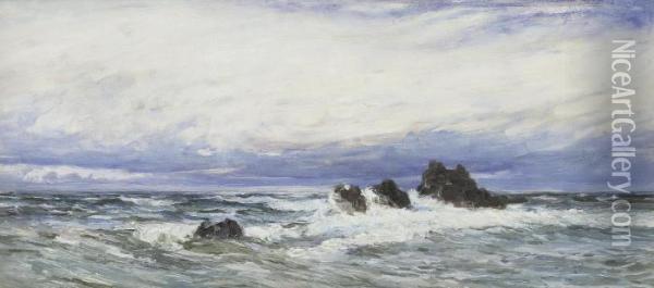 Dawn Seascape Oil Painting - Colin Hunter