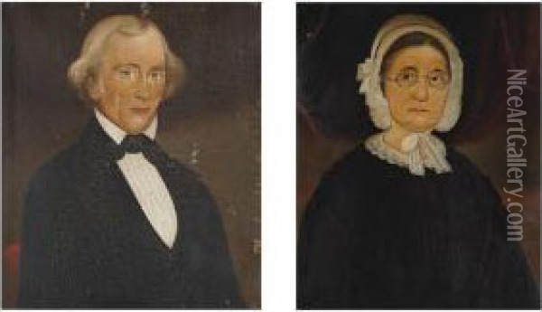 Portraits Of Mr. Greeley, Explorer Oil Painting - William Matthew Prior