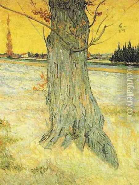 Trunk Of An Old Yew Tree Oil Painting - Vincent Van Gogh