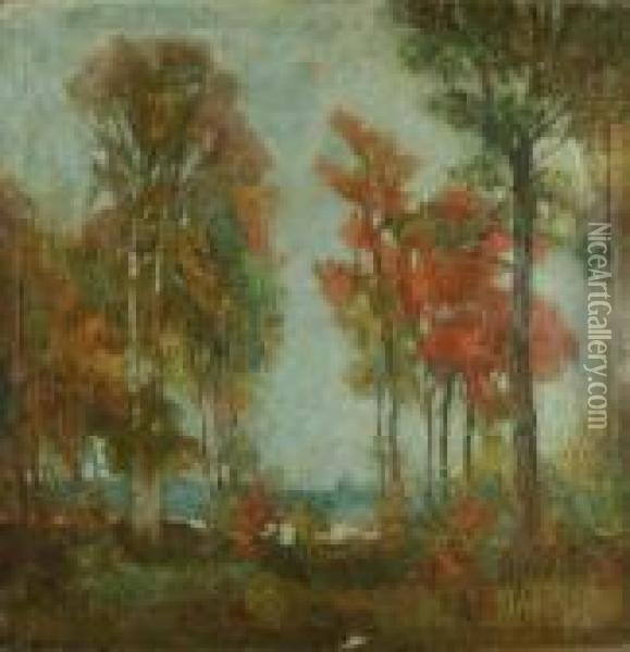 Fall Landscape Oil Painting - Walter Parson Shaw Griffin