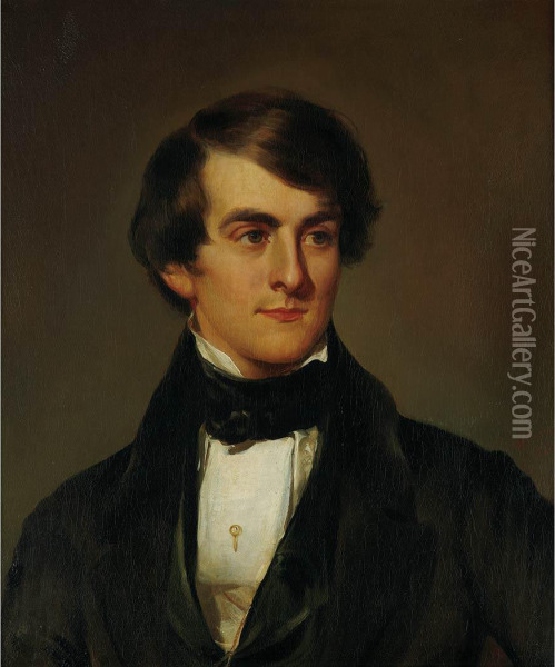 Portrait Of Robert Ralston Dorsey Oil Painting - Manuel Joachim De Franca