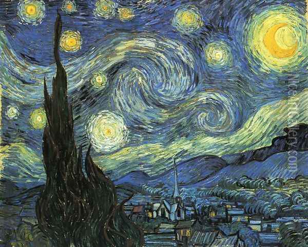 The Starry Night Oil Painting - Vincent Van Gogh