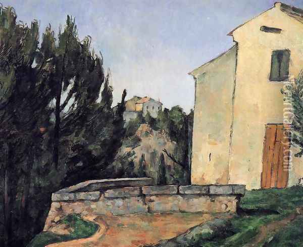 The Abandoned House Oil Painting - Paul Cezanne
