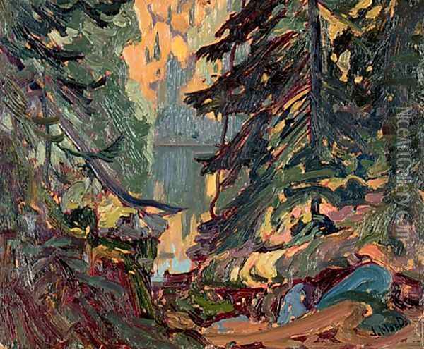 Near Montreal Lake, Algoma Oil Painting - James Edward Hervey MacDonald
