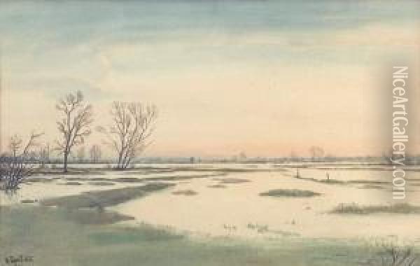 Paysage D'hiver Oil Painting - Isaak Israilevich Brodsky