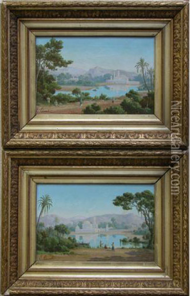 Paysages D'afrique Du Nord Oil Painting - Emmanuel Joseph Lauret