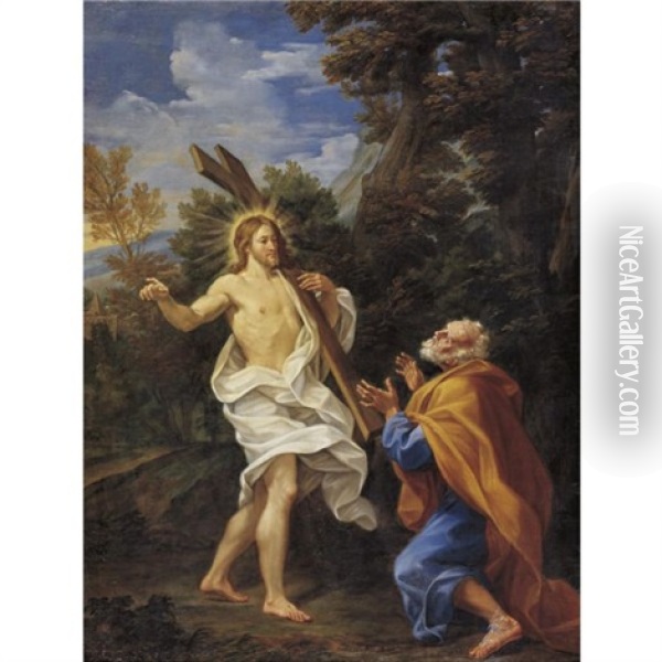 Domine Quo Vadis? Oil Painting - Giovanni Odazzi