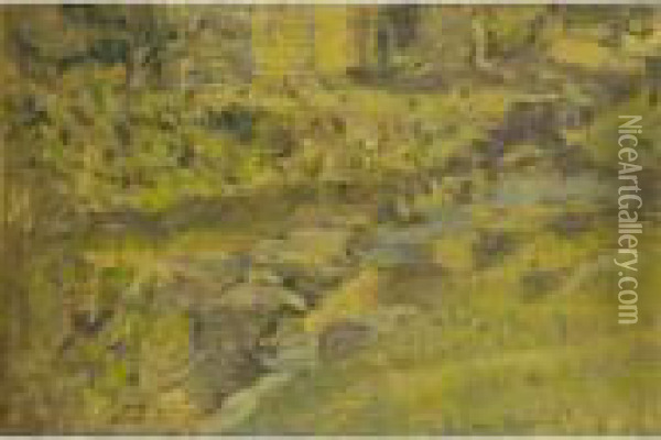 Study For Rushford Mill, Devon Oil Painting - Walter Richard Sickert