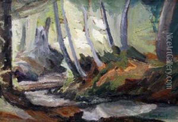 Forest Oil Painting - Georgi Mashev